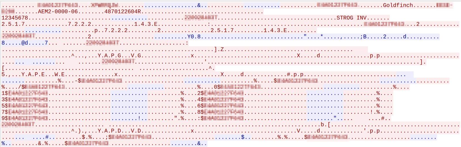 Figure 5. A packet capture showing important device information